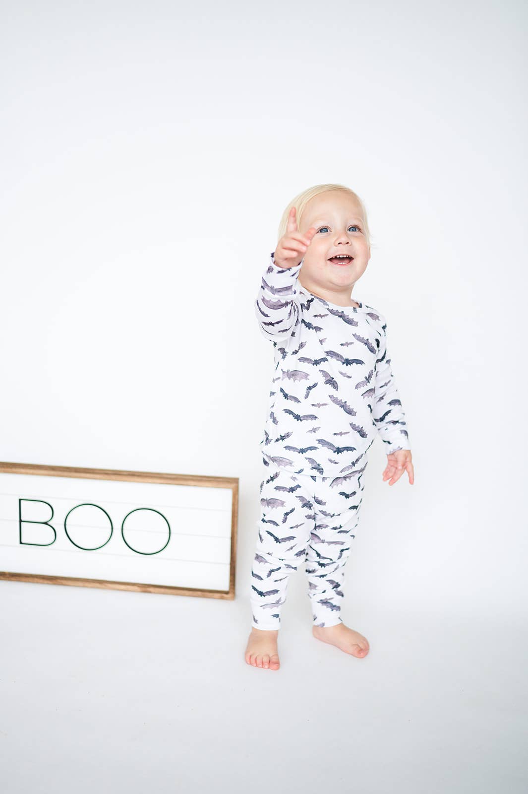 Organic Cotton Bat Print Pajamas