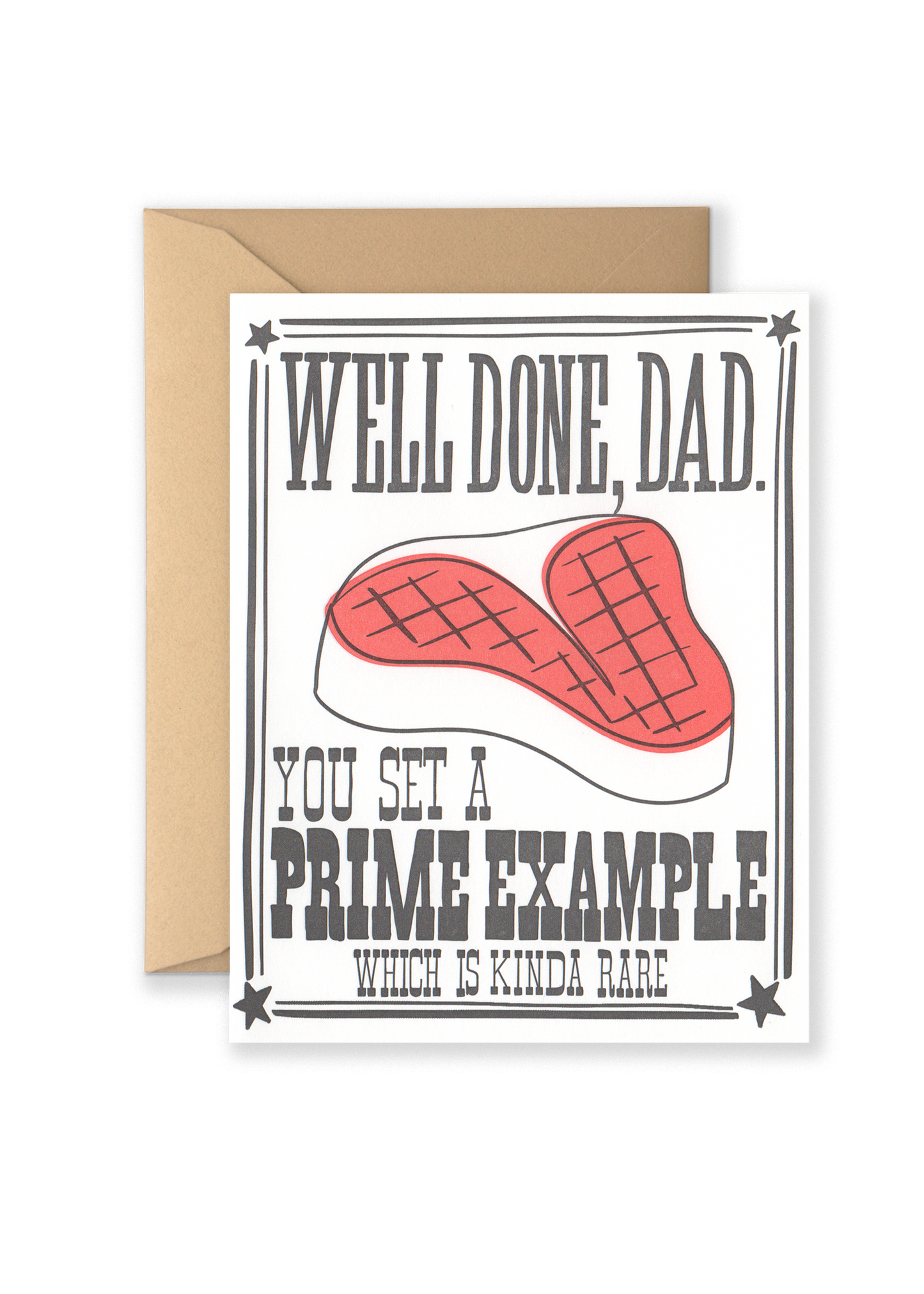 Lionheart Prints - Well Done Dad Greeting Card