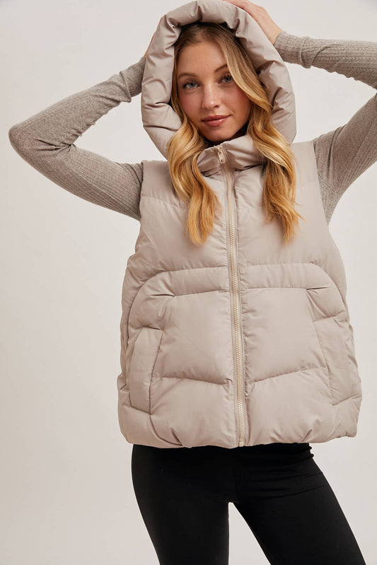 Puffer Hooded Vest