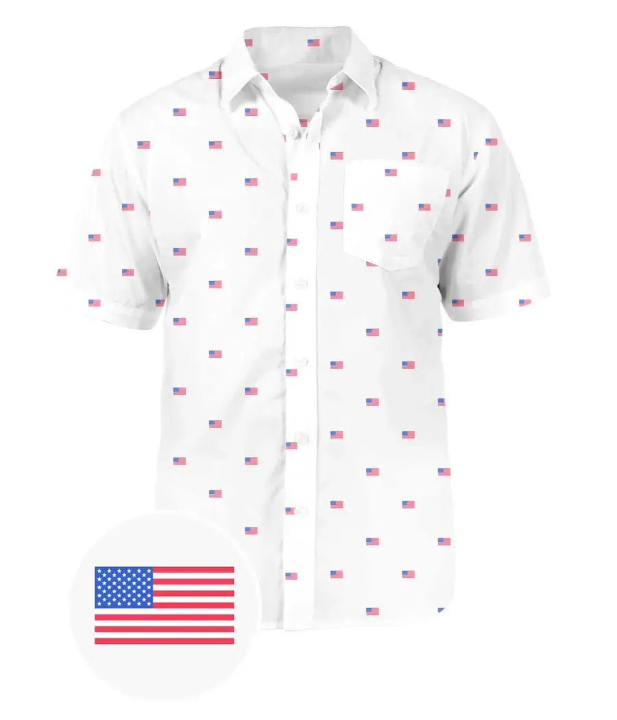 USA Grand Ol' Flag Men's Hawaiian Shirt